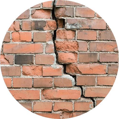 Cracked Masonry Example - Using LifeCycle360 | Grime Fighters