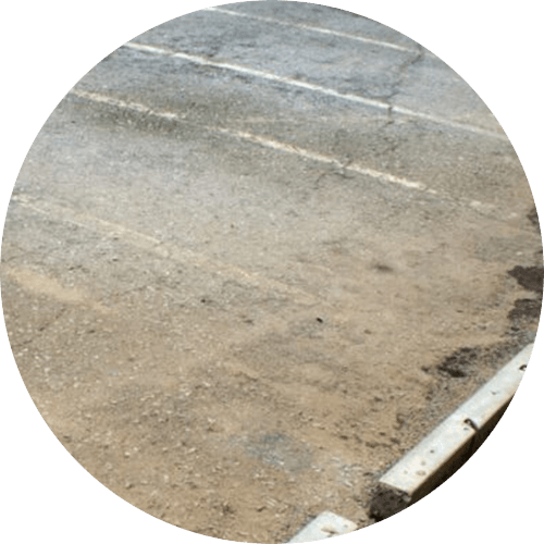 Faded Line Striping Example - Using LifeCycle360 | Grime Fighters